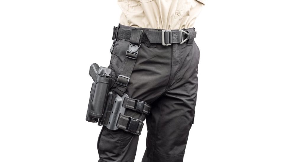 BlackHawk Epoch Level 3 Molded Light Bearing Tactical Holster for SW MP 9/357/40,Right Hand 44E625BK-R