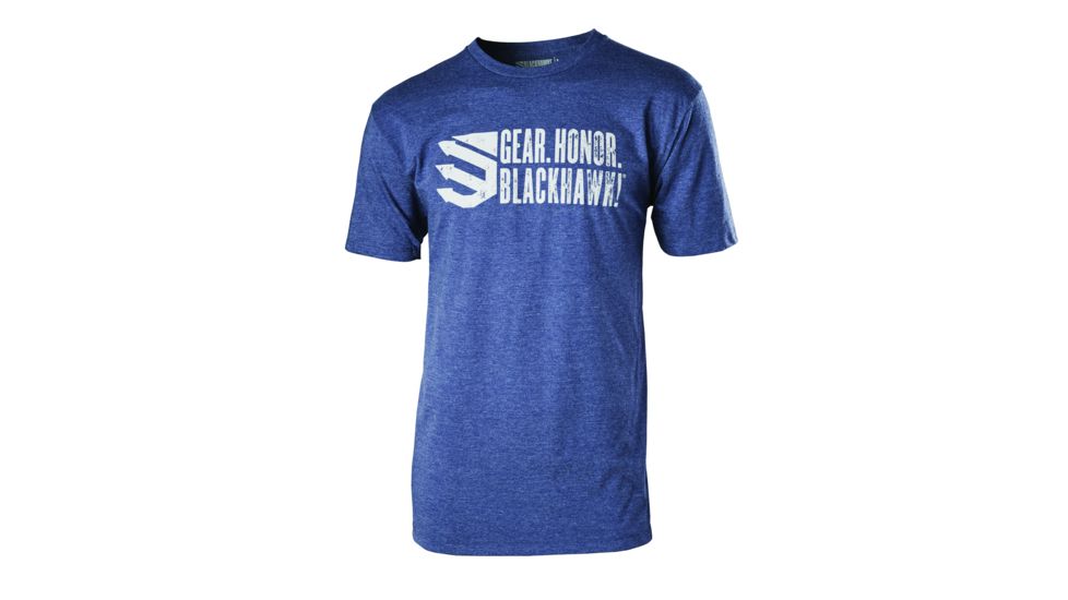 BlackHawk Gear. Honor. T-Shirt, Navy, Medium, GT02NAMD