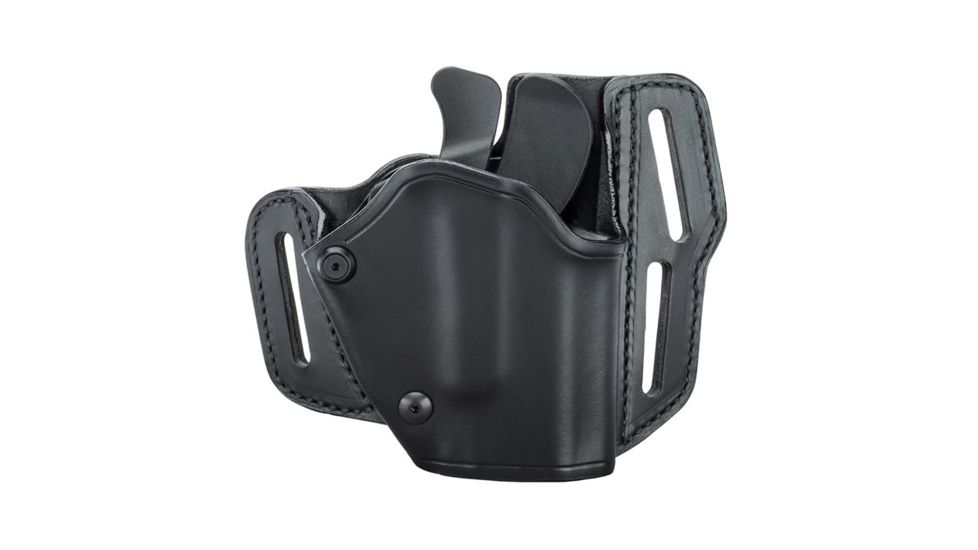 BlackHawk Grip Break Leather Holster for Glock 17/19/22/23/31/32, Right, Black 421903BK-R