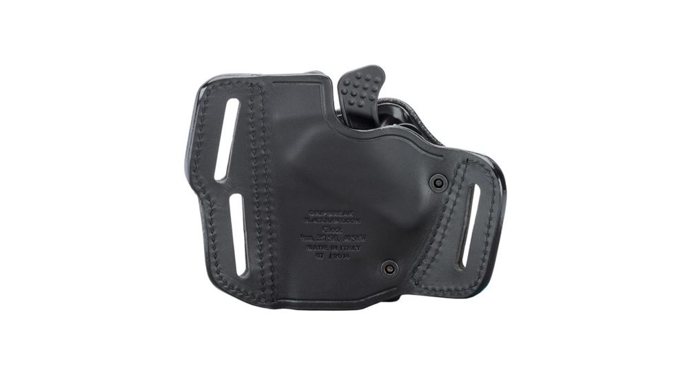 BlackHawk Grip Break Leather Holster for Glock 17/19/22/23/31/32, Right, Black 421903BK-R