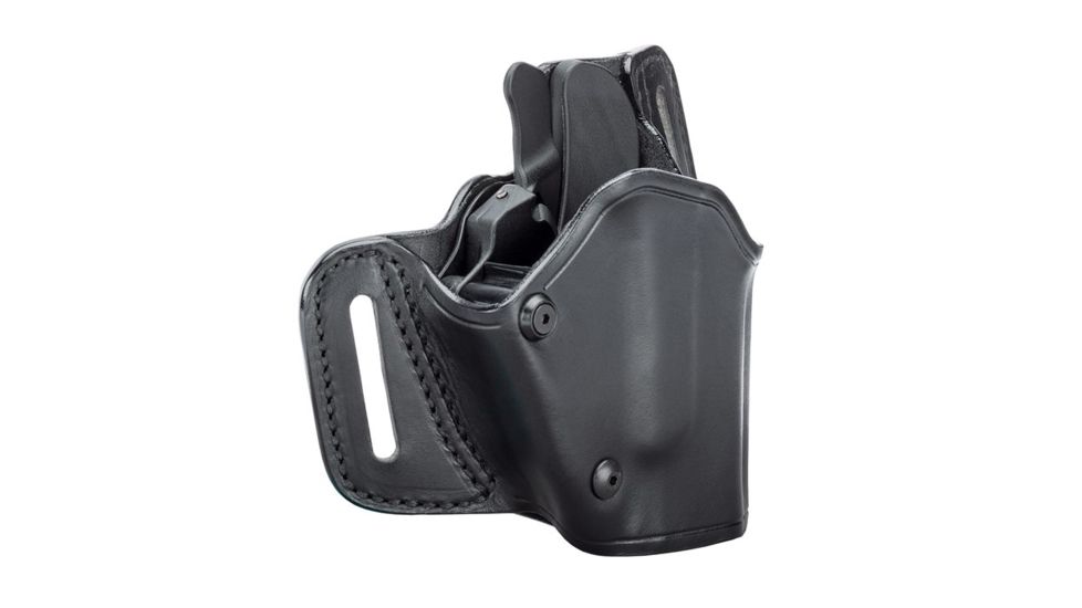 BlackHawk Grip Break Leather Holster for Glock 17/19/22/23/31/32, Right, Black 421903BK-R