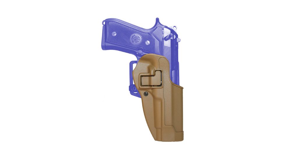 BlackHawk CQC Carbon Fiber SERPA Holster Matte Finish w/Beltloop &amp; Paddle, Sig 220/226, Coyote Tan
