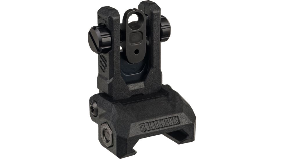 BlackHawk Hybrid Folding Top Mounted Deployable Iron Sight for AR-15, Black, 71BU04BK