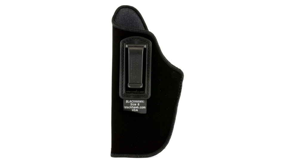 BLACKHAWK Inside the Pant Holster, Size 6, Fits Large Automatic Pistol With 3.75-4.5 Barrel, Left Hand, Black 73IP06BK-LA