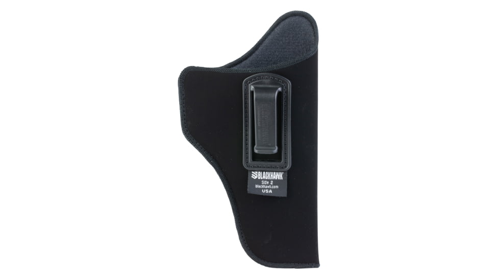 BLACKHAWK Inside-the-Pants Holster, Size 2, Fits Medium Revolver with 4 Barrel, Right Hand, Black 73IP02BKA
