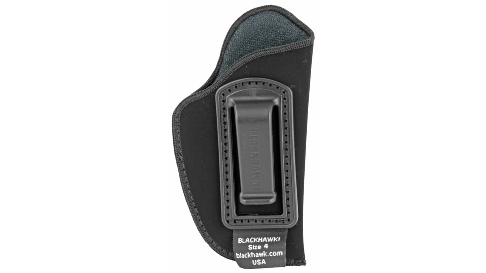 BLACKHAWK Inside-the-Pants Holster, Size 4, Fits Small Automatic Pistol, Right Hand, Black 73IP04BKA