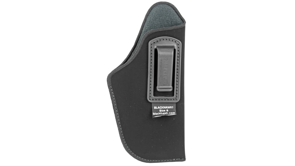BLACKHAWK Inside-the-Pants Holster, Size 6, Fits Large Automatic Pistol with 3.75-4.5 Barrel, Right Hand, Black 73IP06BKA