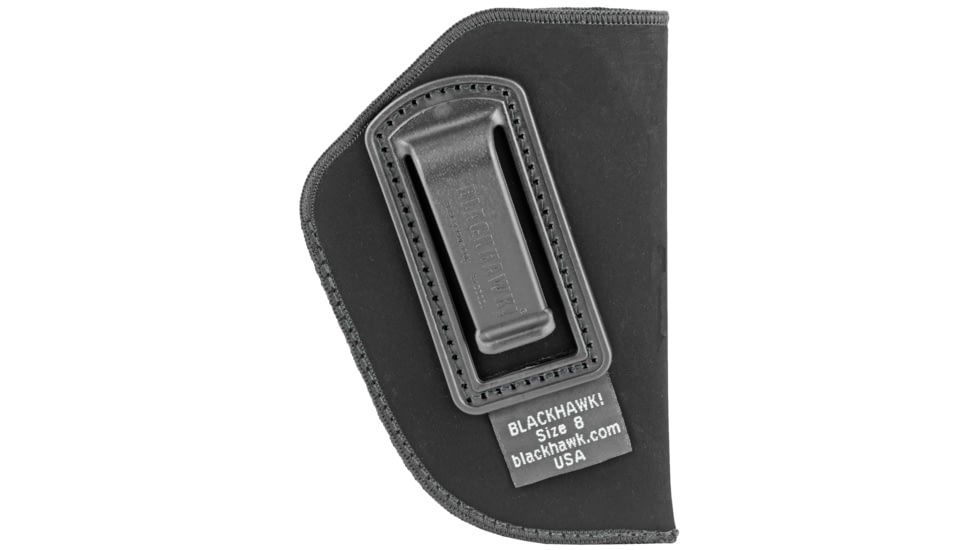 BLACKHAWK Inside-the-Pants Holster, Size 8, Fits Small Revolver with 2 Barrel, Right Hand, Black 73IP08BKA