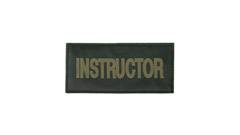 Blackhawk Instructor Patches, Green on Black