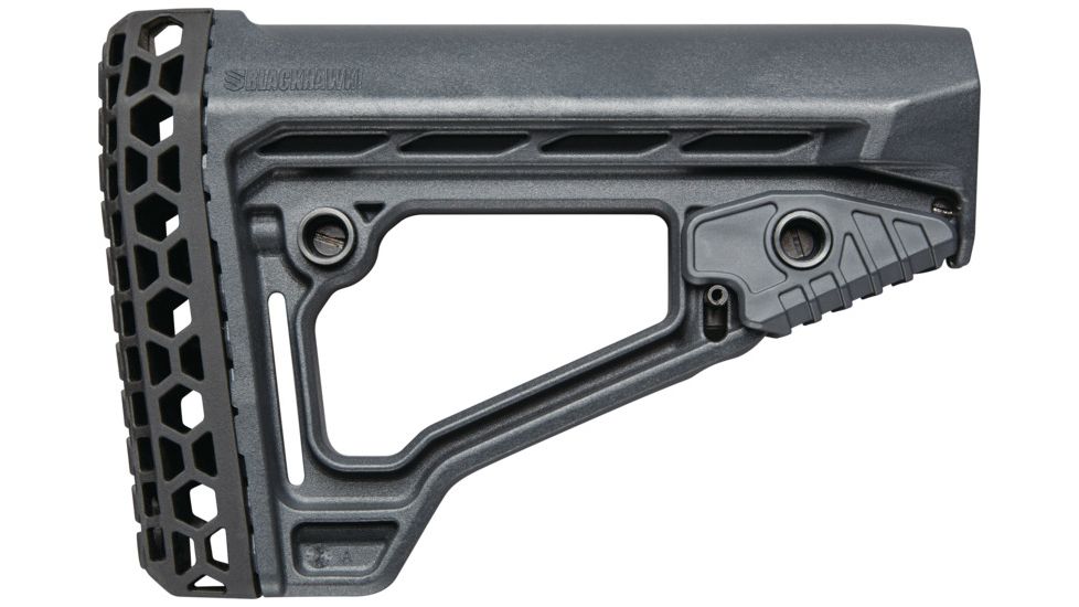 BlackHawk Knoxx A-Frame Carbine Stock - Commercial Tube, Gray, KAR001GY