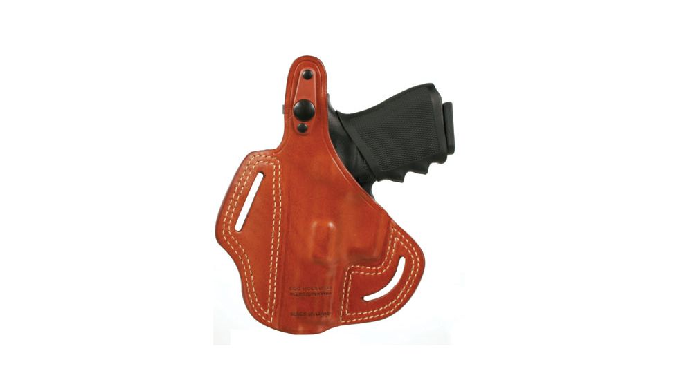 Blackhawk Leather Cutaway Belt Holster, Brown, Fits Glock 17/22/31, Left Hand - 421301BN-L