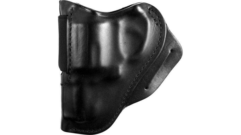 BlackHawk Leather Speed Classic Leather Holster - Plain Black, S&amp;W J Frame - Left Hand, EDEMO1