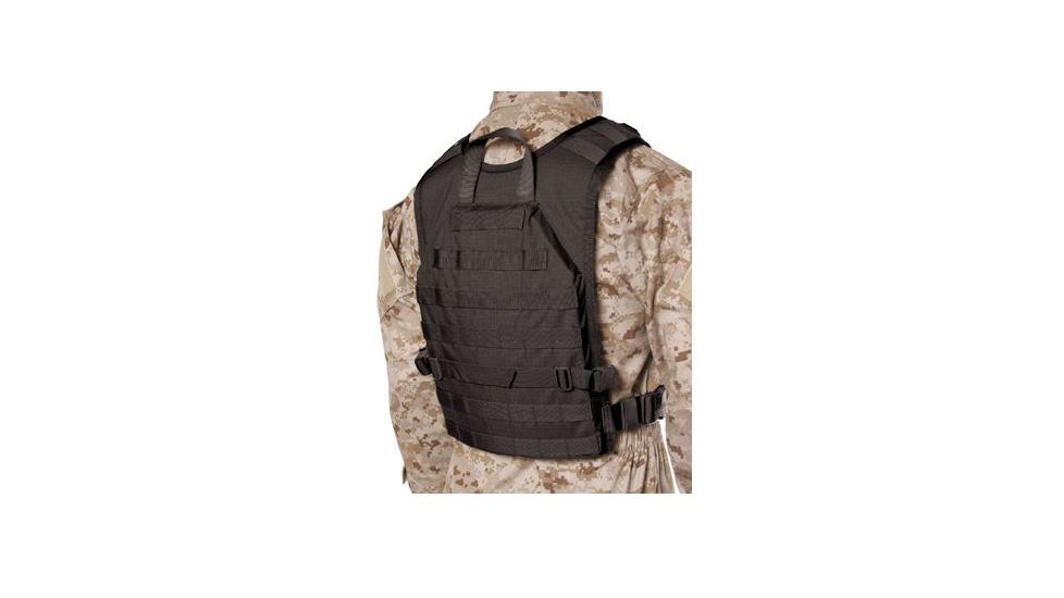 Blackhawk Lightweight Commando Recon Back Panel, Black, Small / Medium