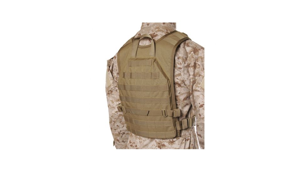 Blackhawk Lightweight Commando Recon Back Panel, Coyote Tan, Small / Medium