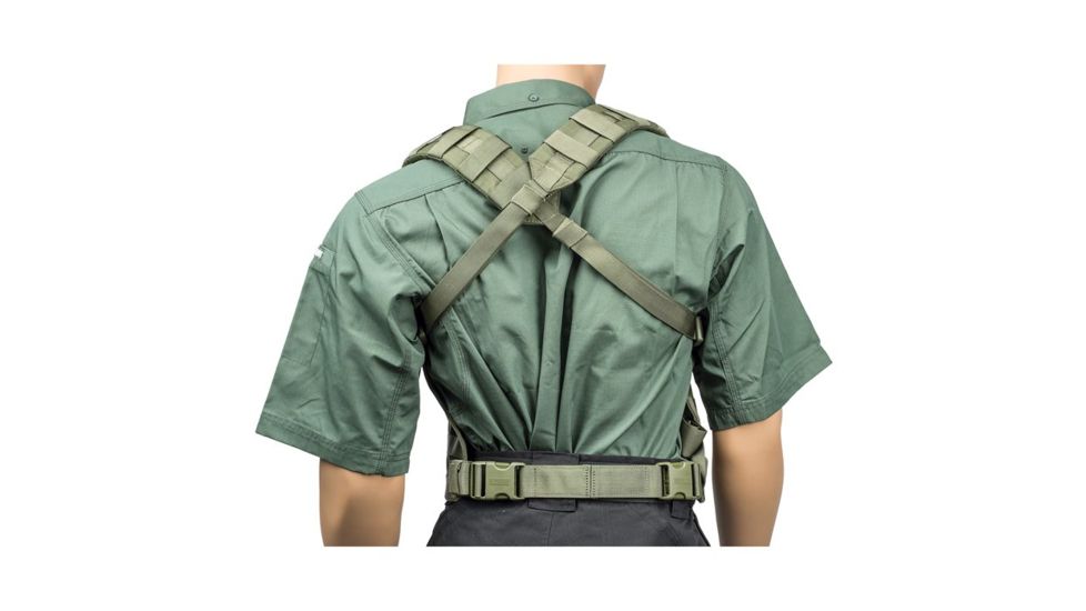 BlackHawk Lightweight Commando Recon Chest Harness,Ranger Green 37CL82RG