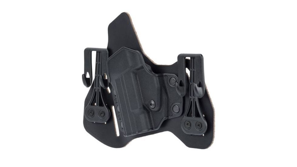 BlackHawk Leather Tuckable Inside Pants Holster with Shirt Shield &amp; Slots for SprIngfield XD/XDM Left Hand, Black 422005BK-L
