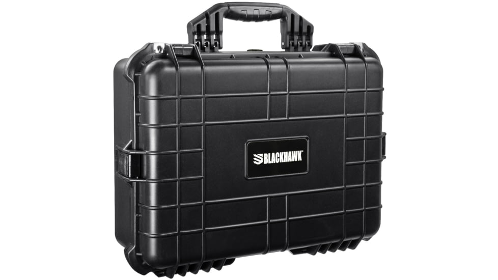 BlackHawk Medium 20in Waterproof Gear/Gun Hard Case w/ Foam, Black, Large, BH00002
