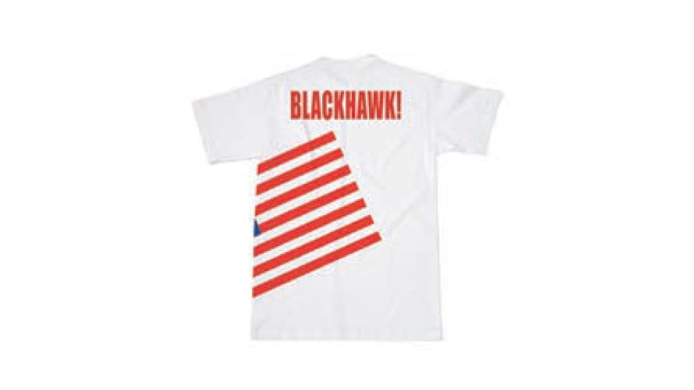 BlackHawk Men's Memory T-Shirt w/ Colored Flag, White, Small 90GT04WH-SM