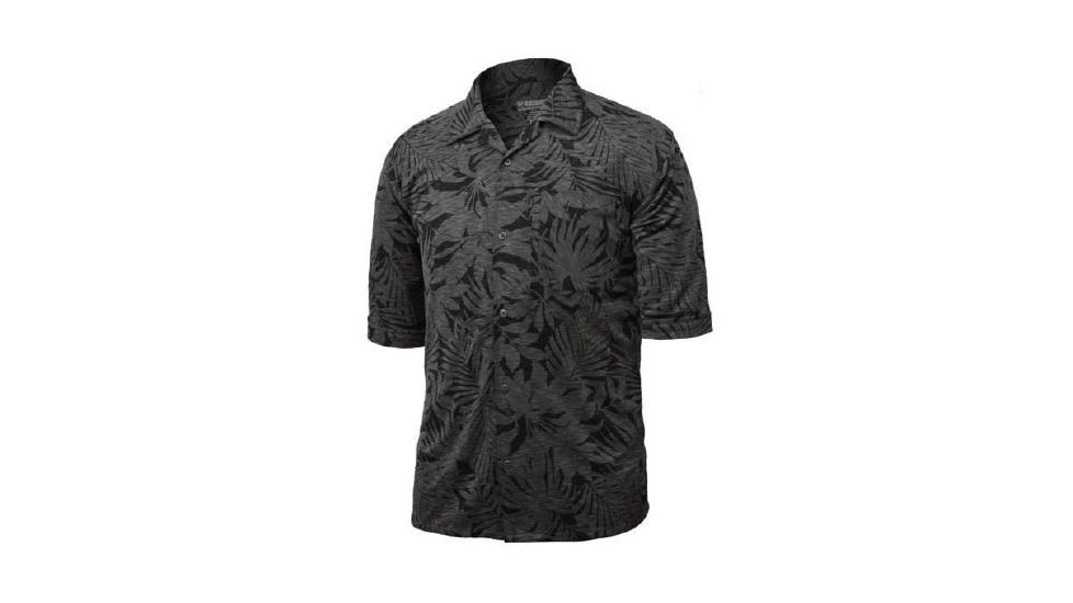 BlackHawk Mens Casual Knit Shirt Short Short Sleeve, Grey Tropical, Small 88CS05YT-SM