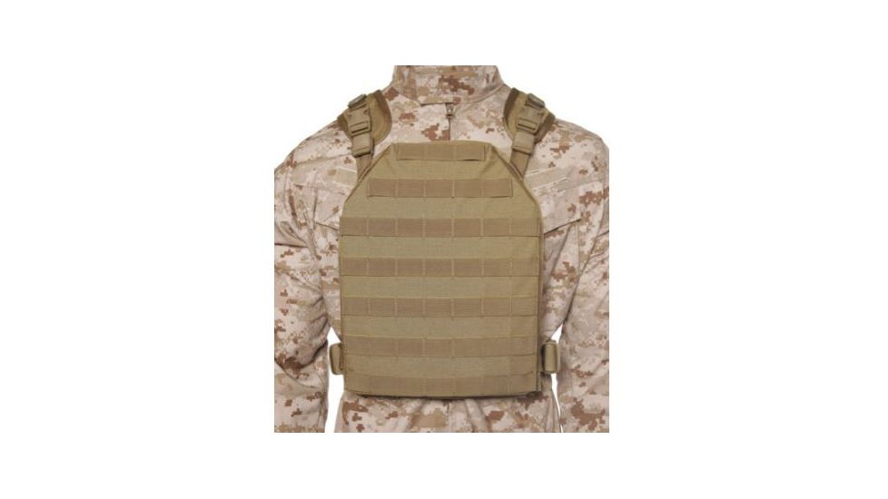 BlackHawk MOLLE Lightweight Plate Carrier Harness, Coyote Tan, Medium
