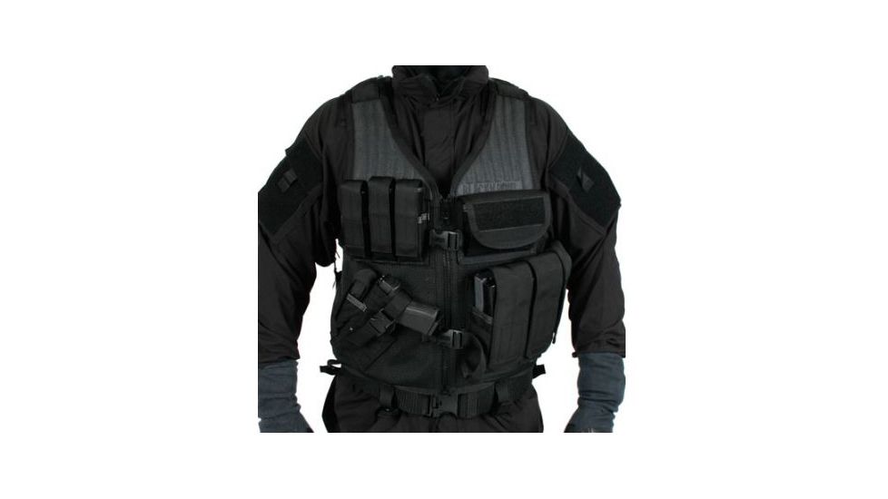 BlackHawk Omega Elite Cross Draw/Pistol Mag Vest - Left Hand, Black 30EV26BK-L