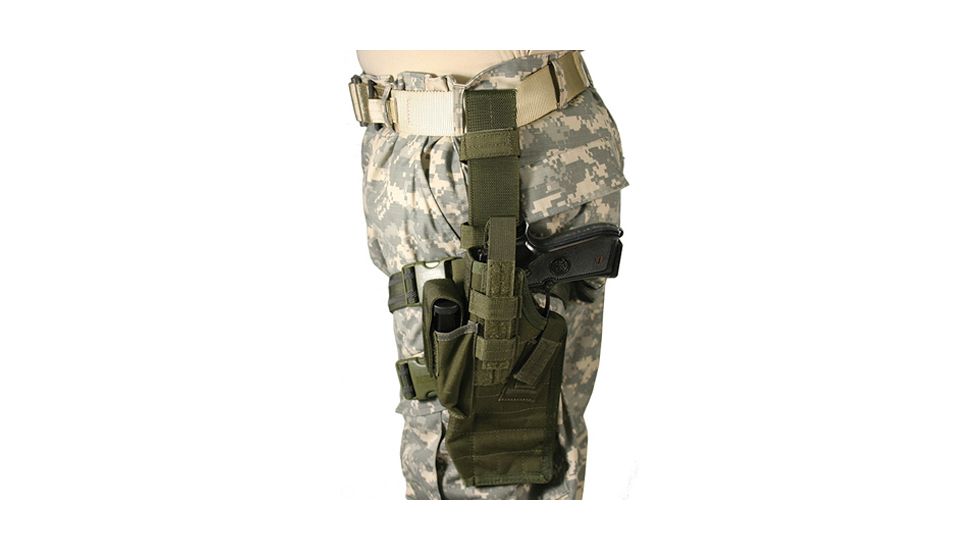 USED BlackHawk Omega VI Elite Assault Holster, Beretta 92F/Smith &amp; Wesson Model 5906, Right Hand, Plain, Olive Drab, 40QD42OD, EDEMO1, Condition Parts Only/Salvage, Wrong Product