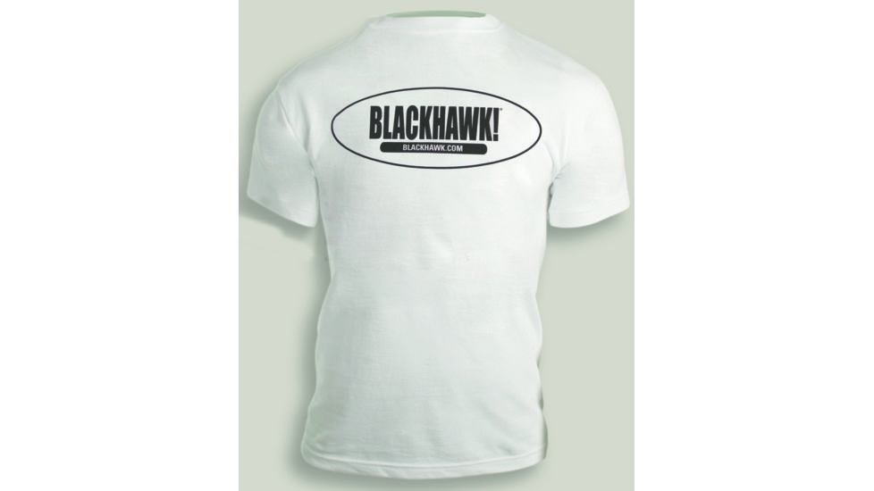 Blackhawk White Oval Logo Shortsleeve T-Shirt Back