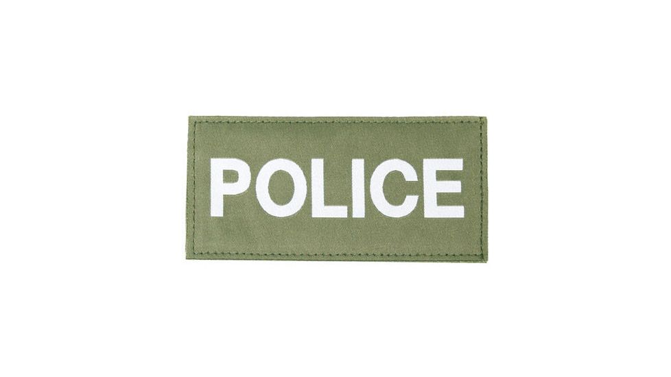 Blackhawk! Police Patches 90IN04, White on Green