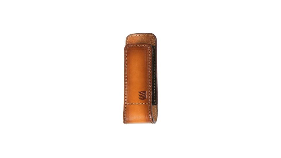 BlackHawk Premium Leather Single Stack Magazine Pouch, Burnished Brown, 45SS01BB