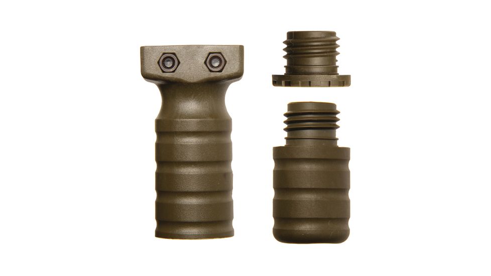 Blackhawk Rail Mount Vertical Grip, OD Green w/ Storage Compartment 71VG00OD
