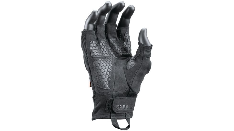 BlackHawk S.o.l.a.g. Instinct Half Glove, Black - GT005BK2XL