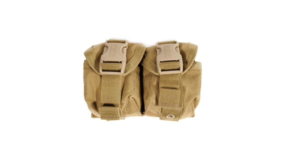 BlackHawk S.T.R.I.K.E. Gen4 MOLLE System Double Frag Grenade Pouch, Coyote Tan, Size 151, 37CL13CT
