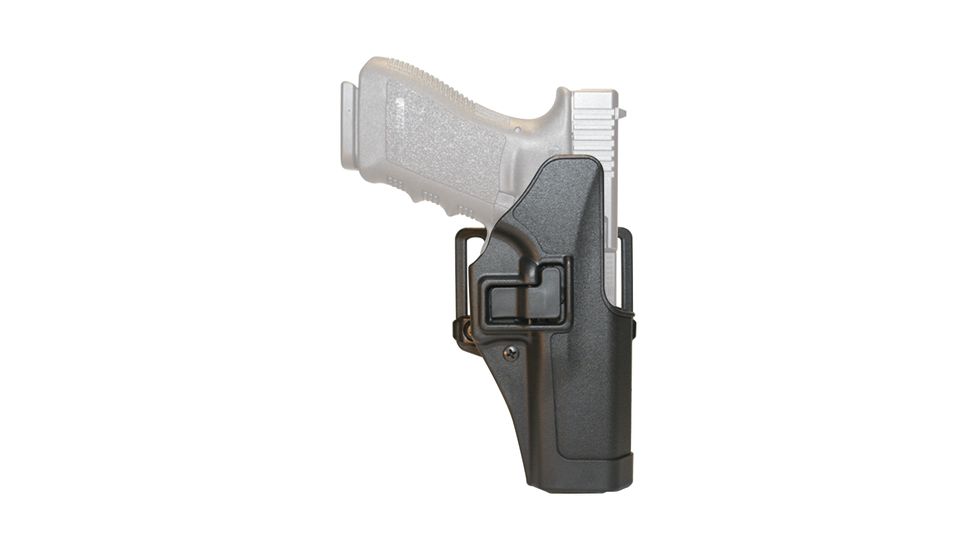 Blackhawk Serpa CQC Concealment Holster with Matte Finish w/Belt Loop and Paddle, Matte Black, Left Hand, Glock 42, 410567BK-L
