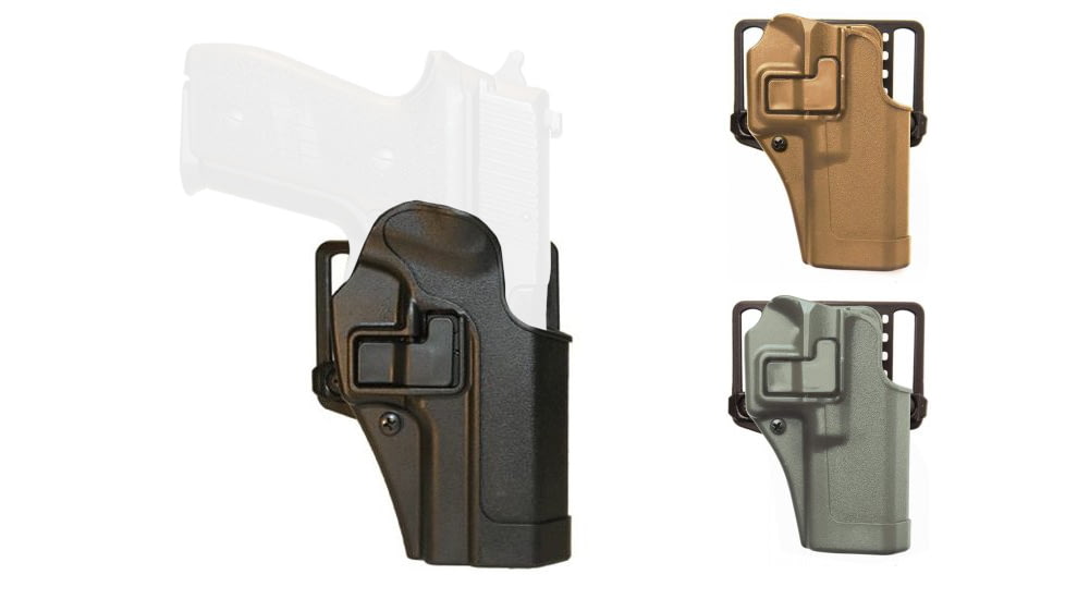 BlackHawk Serpa CQC, Black, Coyote Tan, OD Green