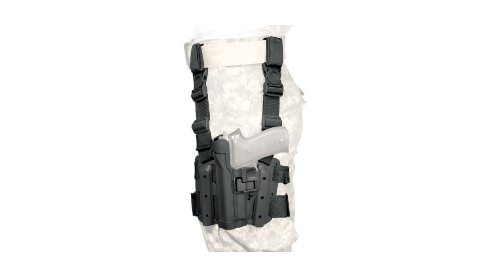 BlackHawk Serpa Tactical Level 2 Holster, SIG Sauer Pro SP2022, Left Hand, Matte, Black, 430508BK-L