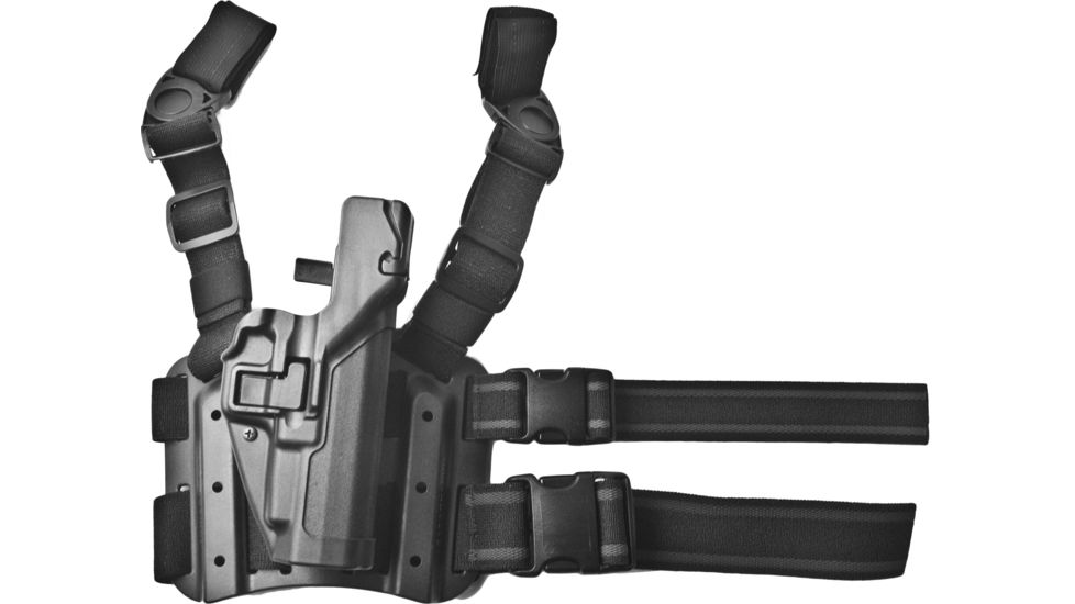 Blackhawk SERPA Tactical Level 3 Thigh Holster, Black, RH, Springfield XD/XDM