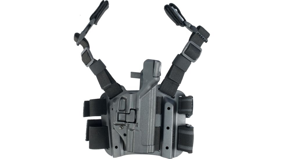 BlackHawk SERPA Tactical Level 3 Thigh Holster, Walther P99, Right Hand, Matte, Black, 430624BK-R