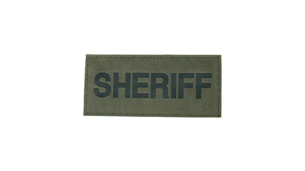 Blackhawk Sheriff Patch - Black on Green 90IN06BG