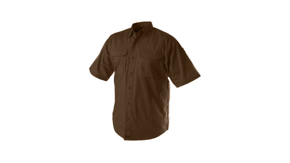 BlackHawk Light Weight Tactical Shirt, Short Sleeve, Chocolate Brown, Small 88TS02CB-SM