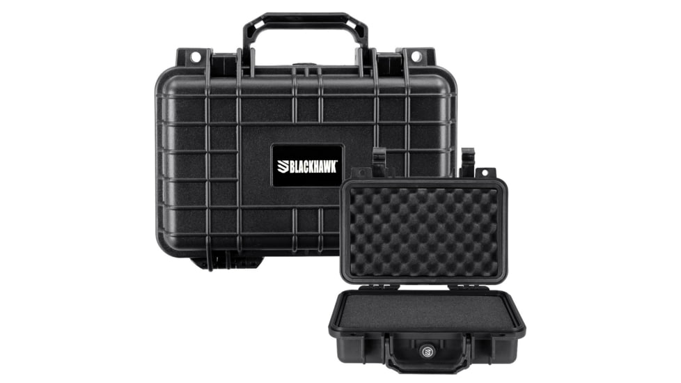 BlackHawk 11.6in Waterproof Hard Single Gun Case w/Foam, Black, BH00010