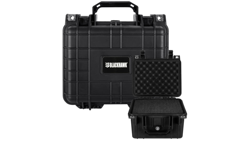 BlackHawk Small Deep 10.62in Waterproof Protective Gear Case w/ Foam, Black, Small, BH00023