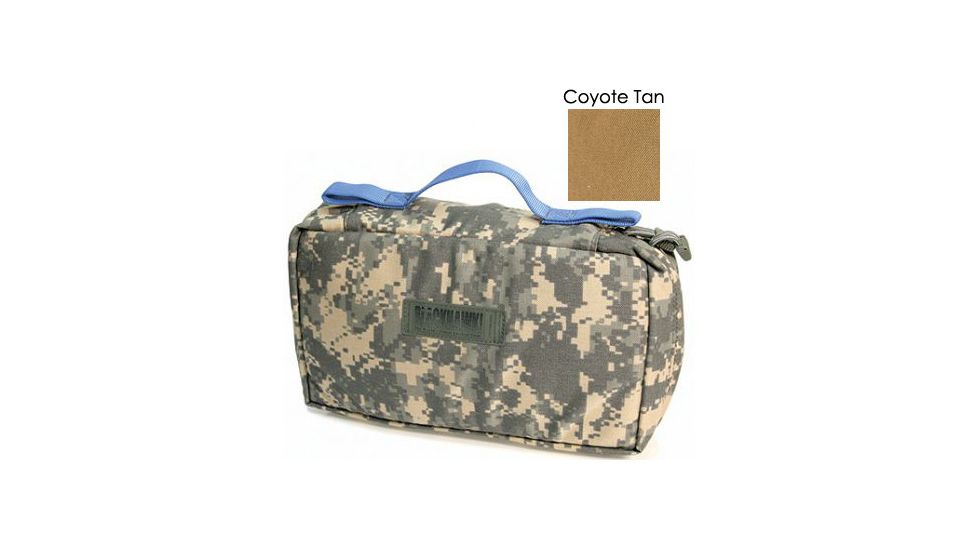 BlackHawk S.T.O.M.P. Medical Pack Accessory Pouch w/Blue Handle - Coyote Tan - 60SAP2DE