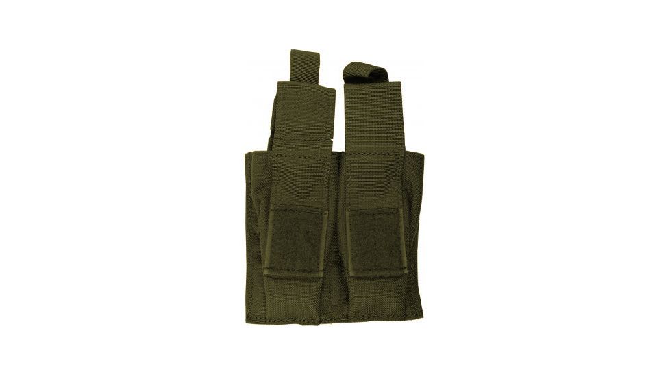 Blackhawk S.T.R.I.K.E. Double Pistol Magazine Pouch w/TalonFlex &amp; Speed Clips, OD Green, 38CL10OD