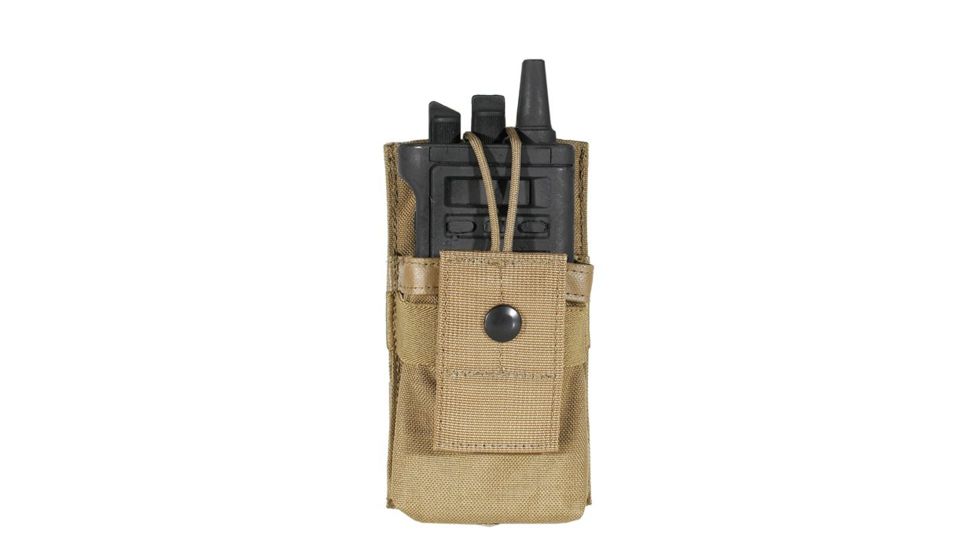 BlackHawk STRIKE Small Radio/GPS Pouch w/Speed Clips, Coyote Tan 38CL35CT