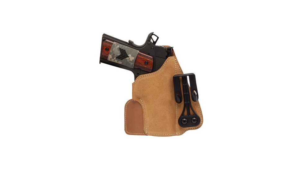 BlackHawk Leather Tuckable Holster, Brown, Fits Glock 30/ SW MP Compact, Left Hand 421610BN-L