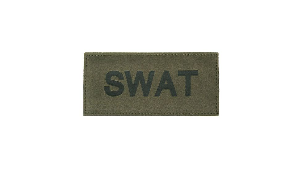 Blackhawk! SWAT Patch, Black on Green