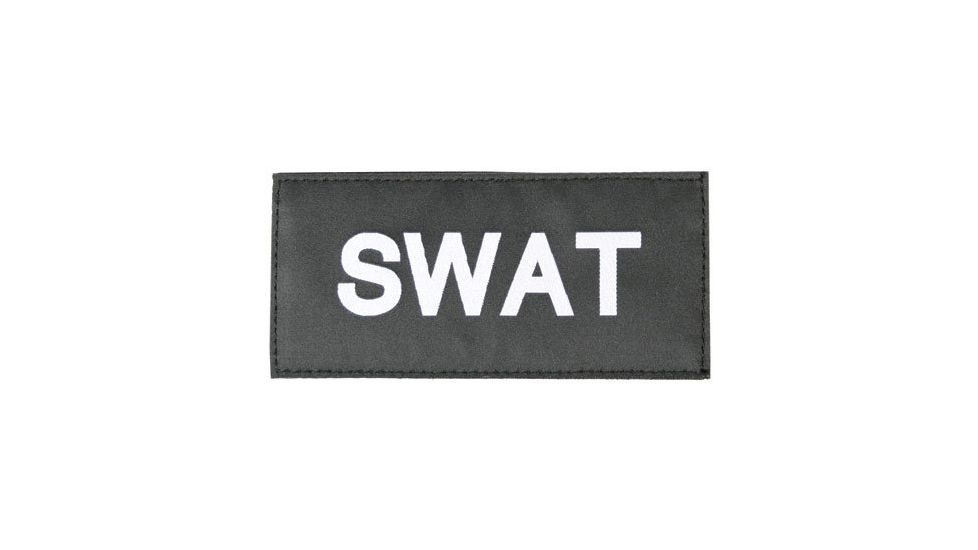 Blackhawk White on Black 90IN07 SWAT Patch