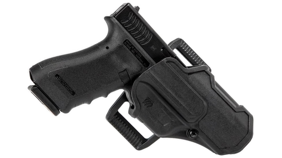 BlackHawk T-Series L2C Compact Holsters, Glock 17, Right Hand, Matte Black, Black, 410700BKR