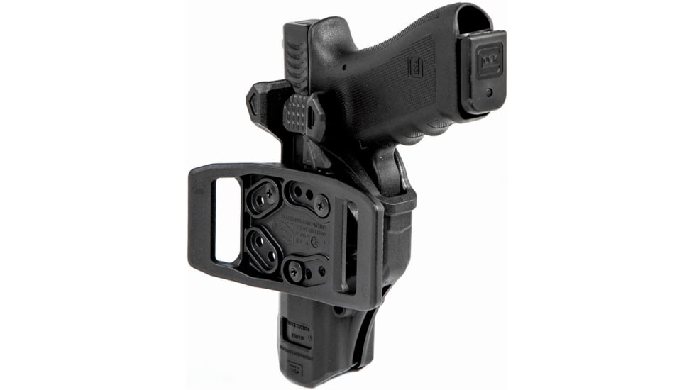 BlackHawk T-Series L2C Compact Holsters, Glock 17, Right Hand, Matte Black, Black, 410700BKR