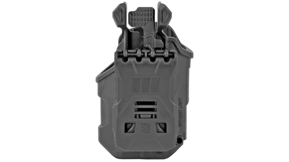 BlackHawk T-Series L2C Compact Holsters, Glock 19/Glock 23/Glock 17/Glock 22/Glock 34/Glock 35, Right Hand, Matte Black, Black, 410200BKR